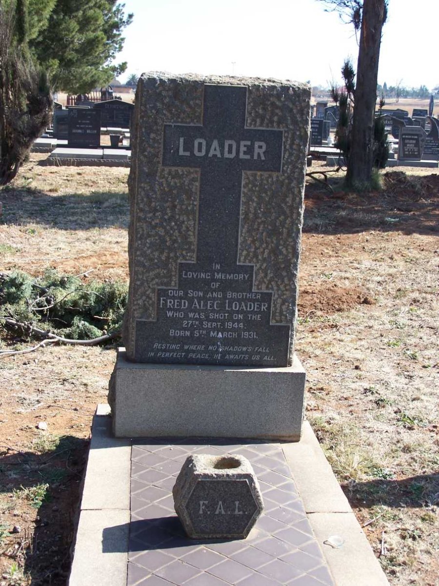LOADER Fred Alec 1931-1944