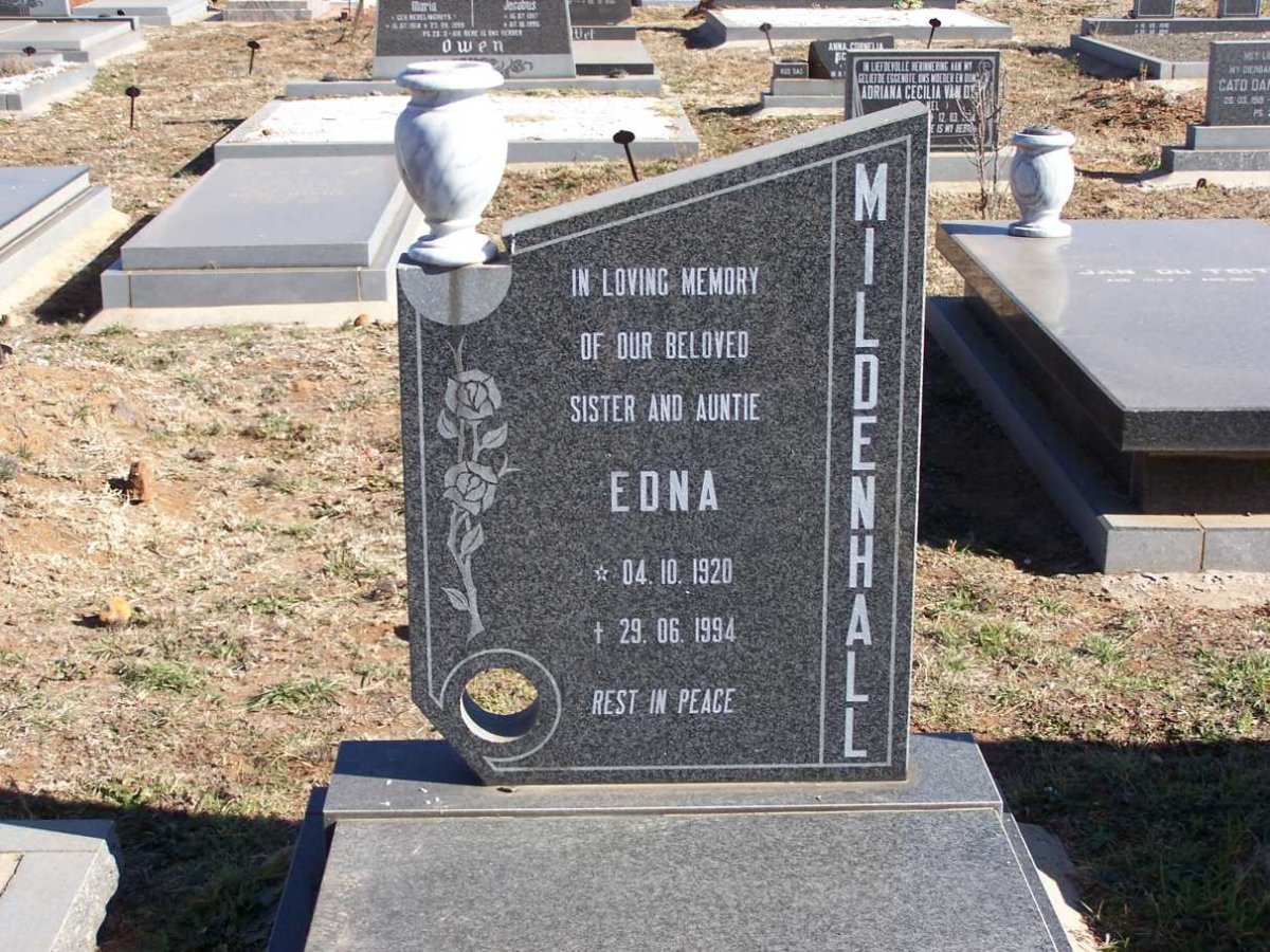 MILDENHALL Edna 1920-1994