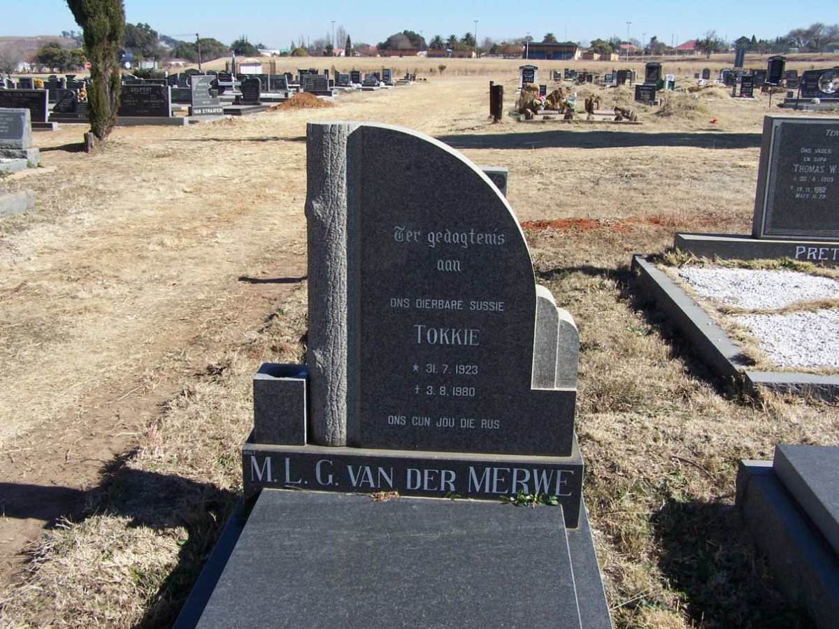 MERWE M.L.G., van der 1923-1980