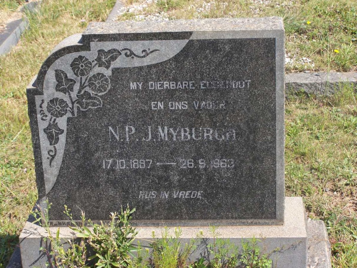 MYBURGH N.P.J. 1897-1963