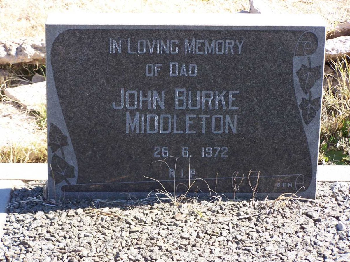 MIDDLETON John Burke -1972