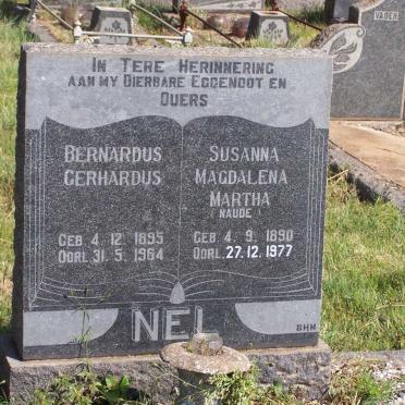 NEL Bernardus Gerhardus 1895-1964 &amp; Susanna Magdalena Martha NAUDE 1890-1977