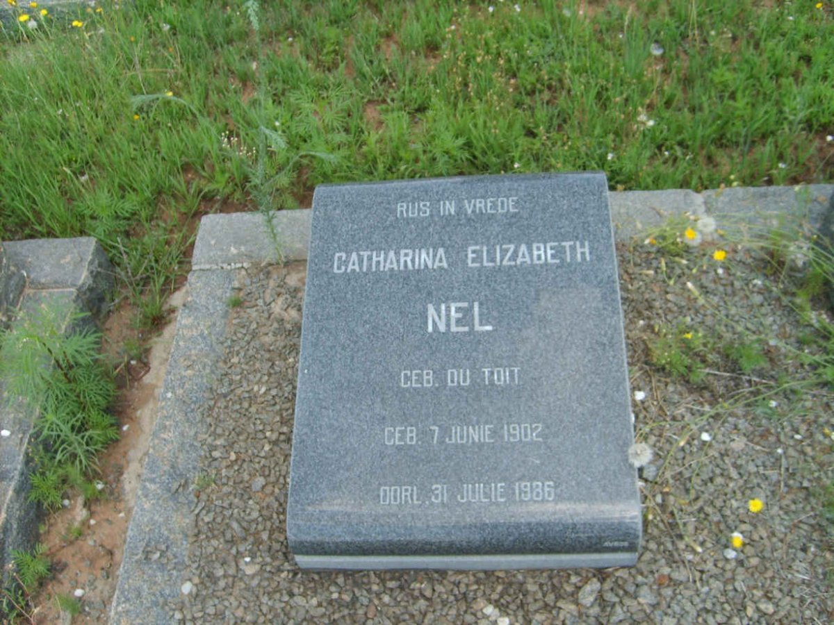 NEL Catharina Elizabeth nee DU TOIT 1902-1986