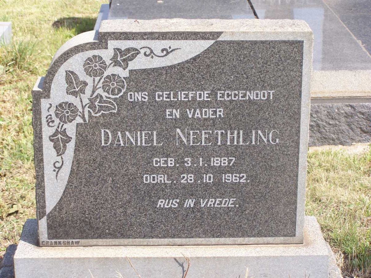 NEETHLING Daniel 1887-1962