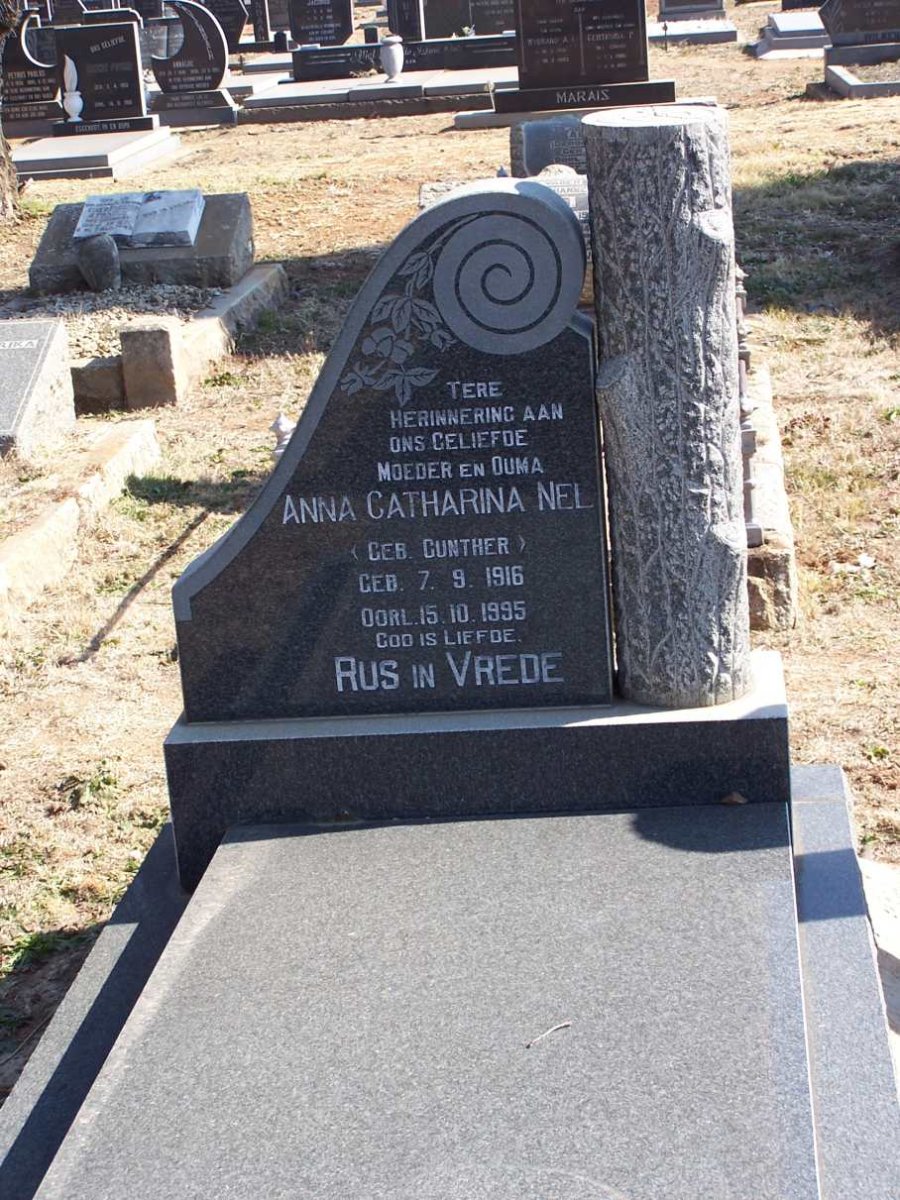 NEL Anna Catharina nee GUNTER 1916-1995