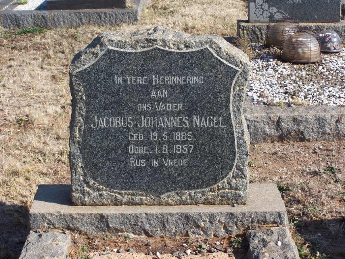 NAGEL Jacobus Johannes 1885-1957