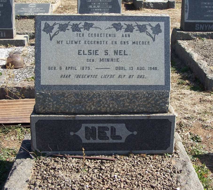 NEL Elsie S. nee MINNIE 1879-1948