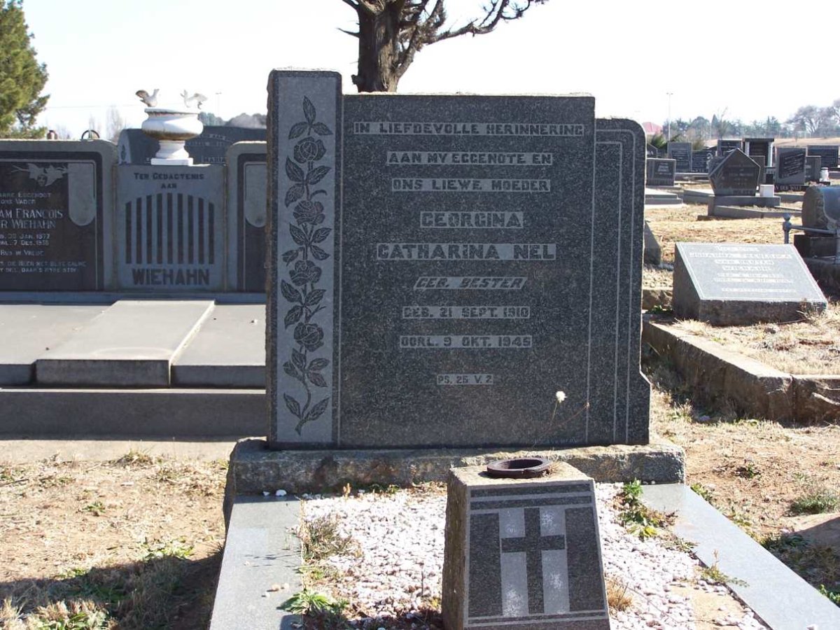 NEL Georgina Catharina nee BESTER 1910-1945