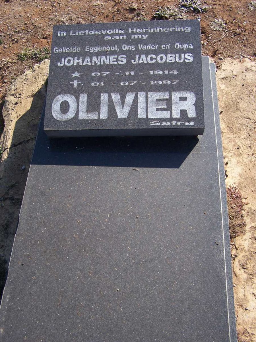 OLIVIER Johannes Jacobus 1914-1997