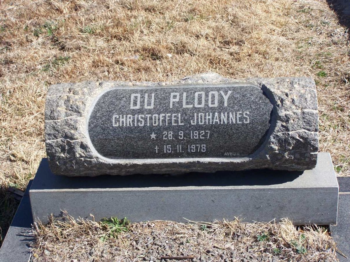 PLOOY Christoffel Johannes, du 1927-1978