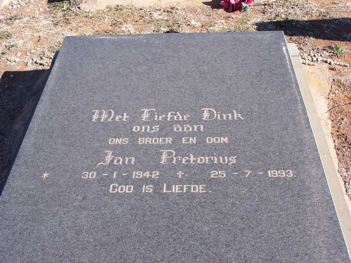 PRETORIUS Jan 1942-1993