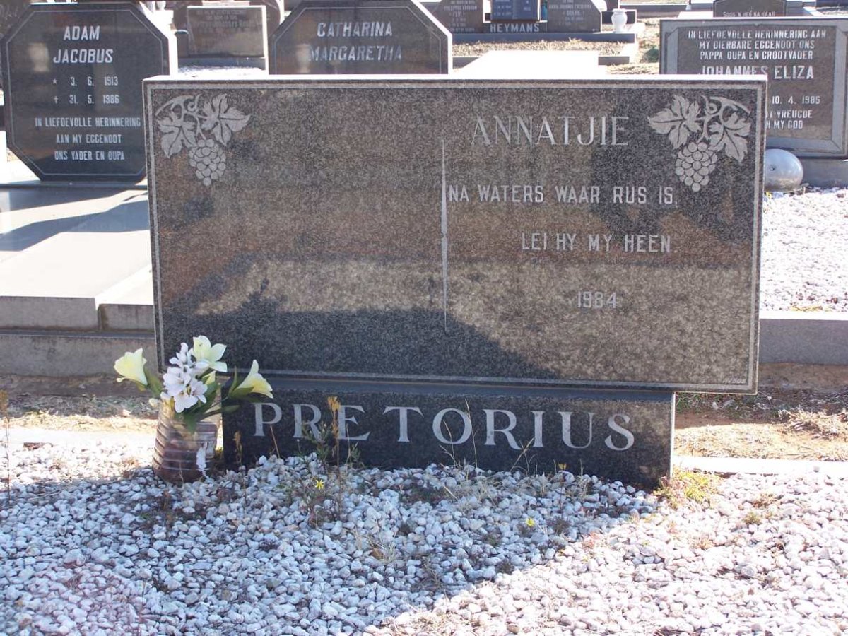 PRETORIUS Annatjie  -1984