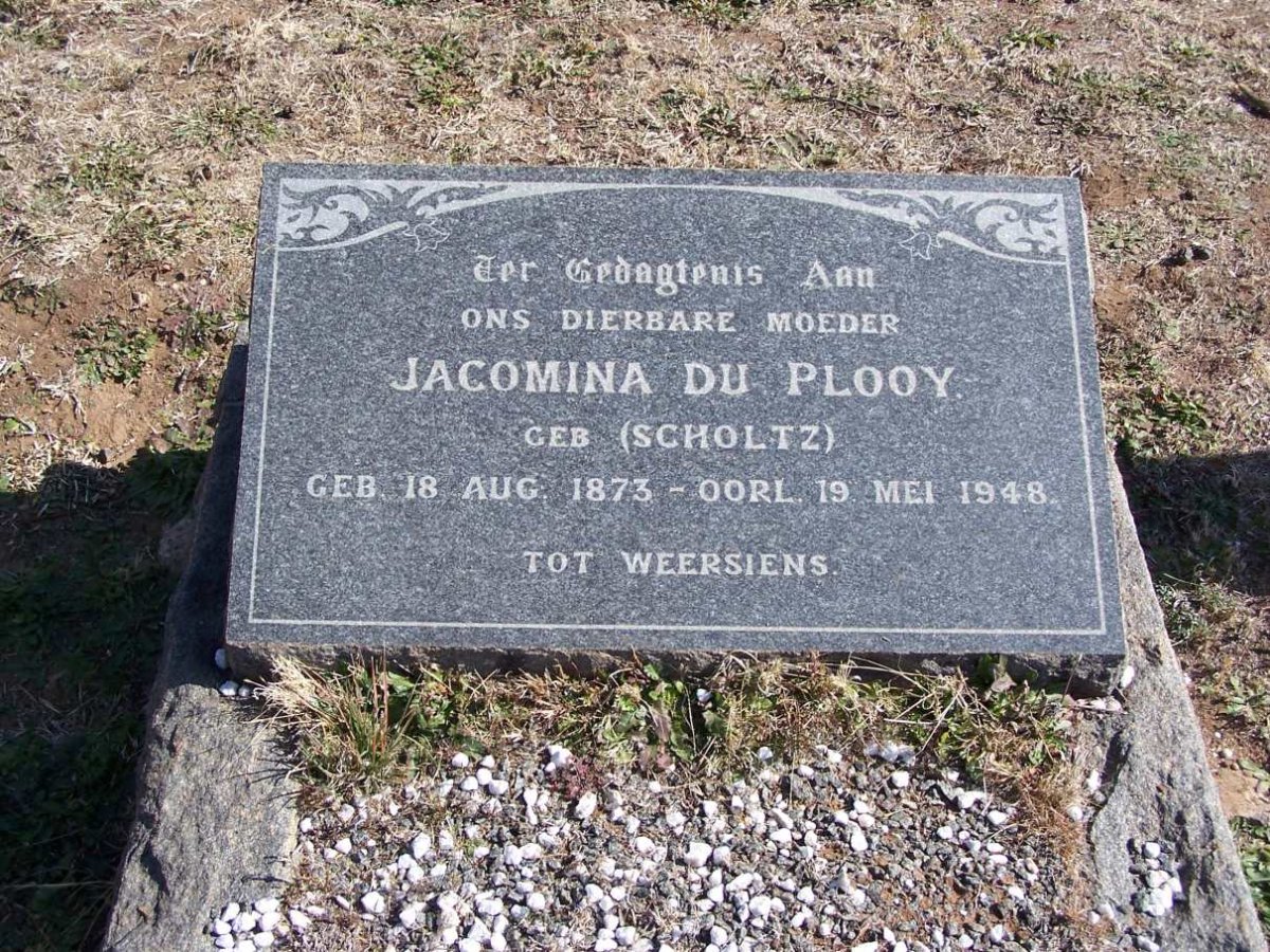 PLOOY Jacomina, du nee SCHOLTZ 1873-1948