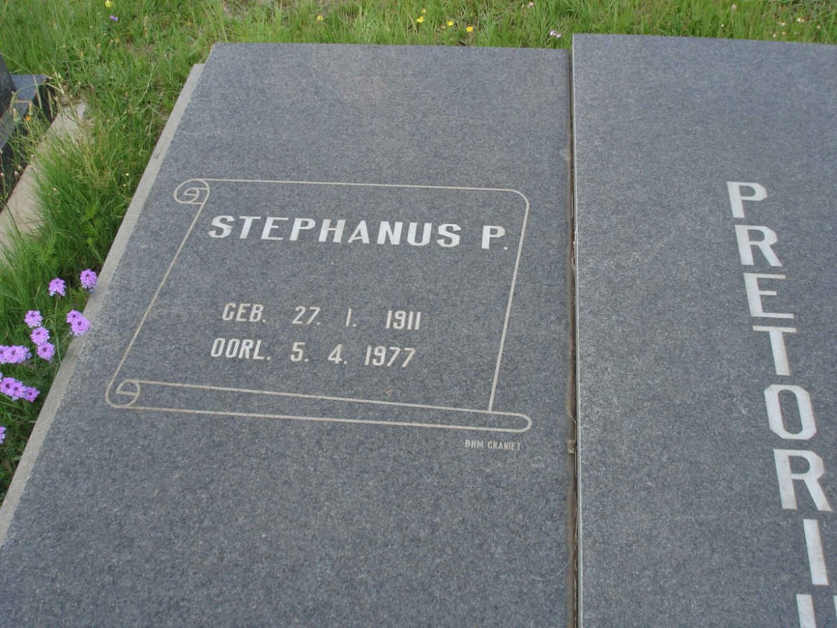 PRETORIUS Stephanus P. 1911-1977
