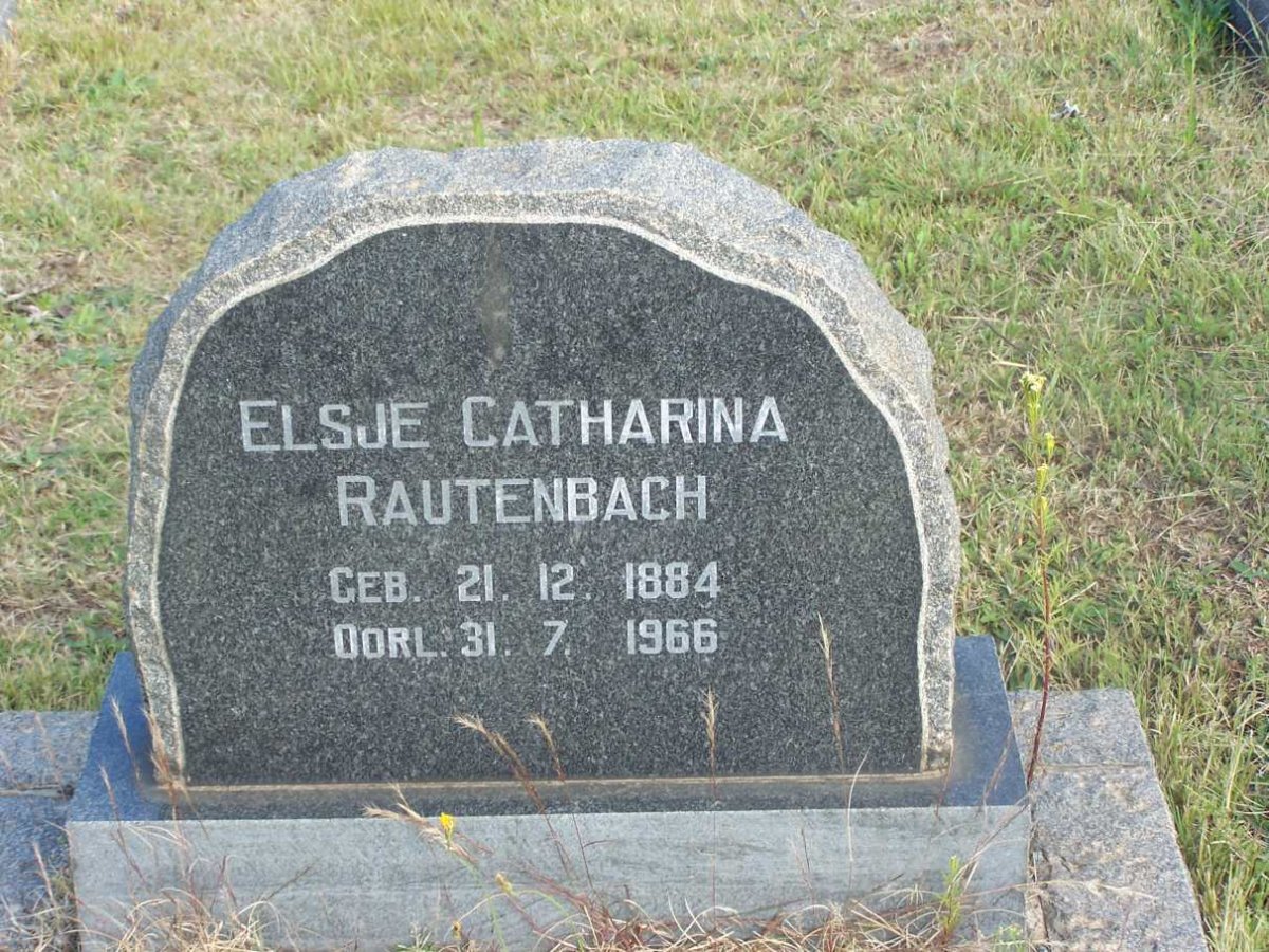 RAUTENBACH Elsje Catharina 1884-1966