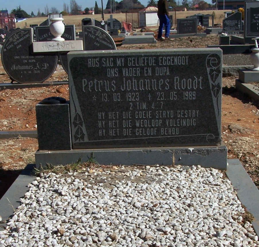 ROODT Petrus Johannes 1923-1989