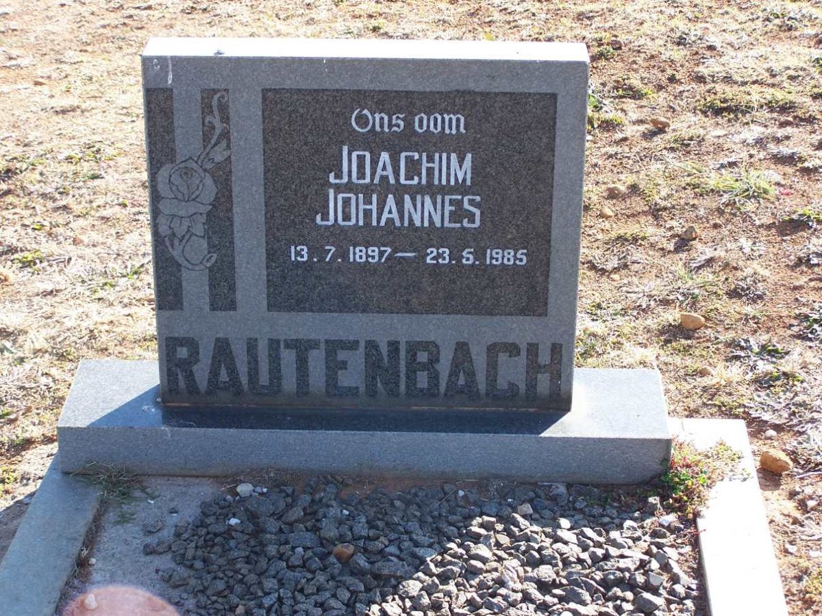 RAUTENBACH Joachim Johannes 1897-1985