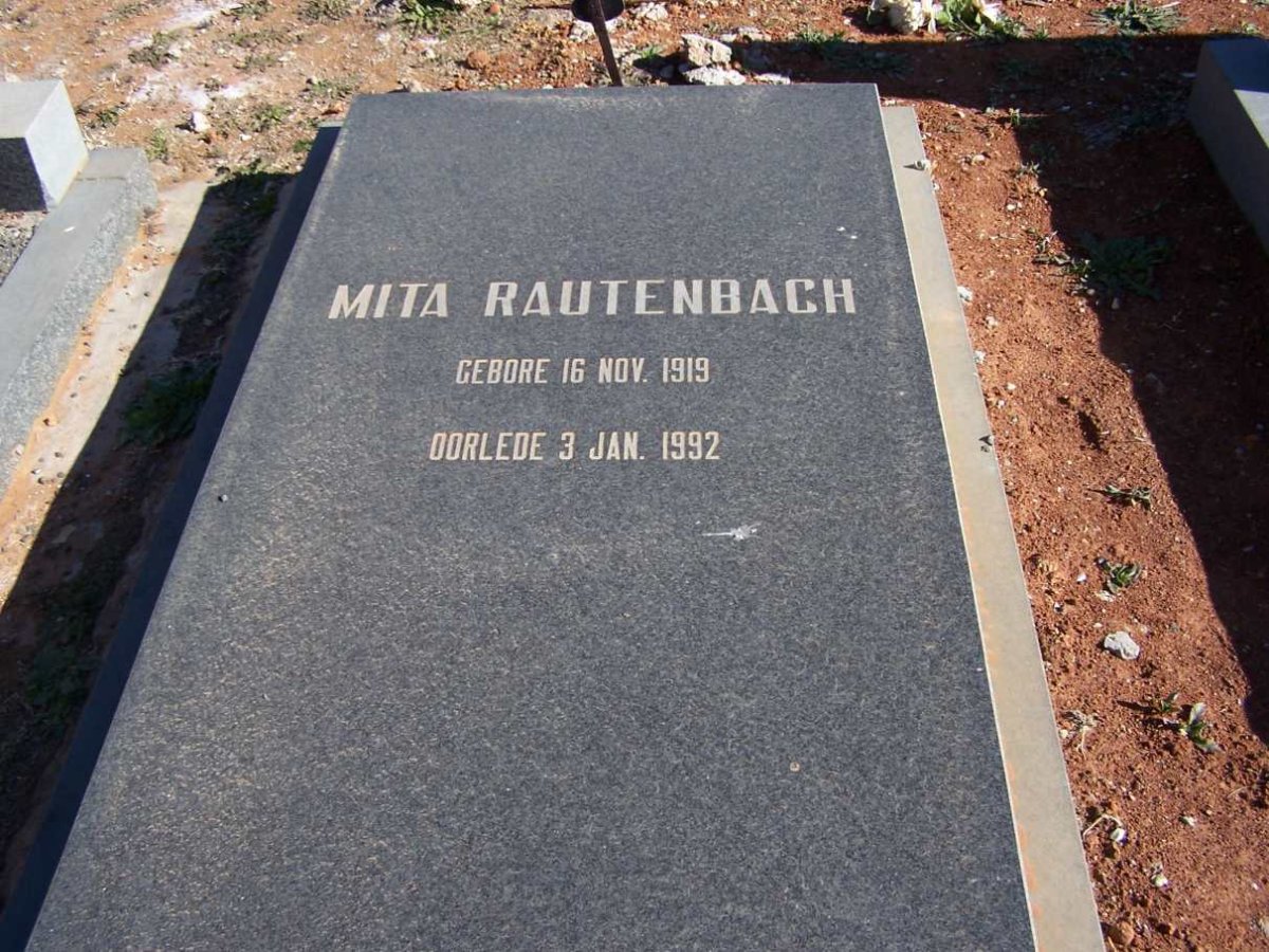 RAUTENBACH M.C.E. 1919-1992