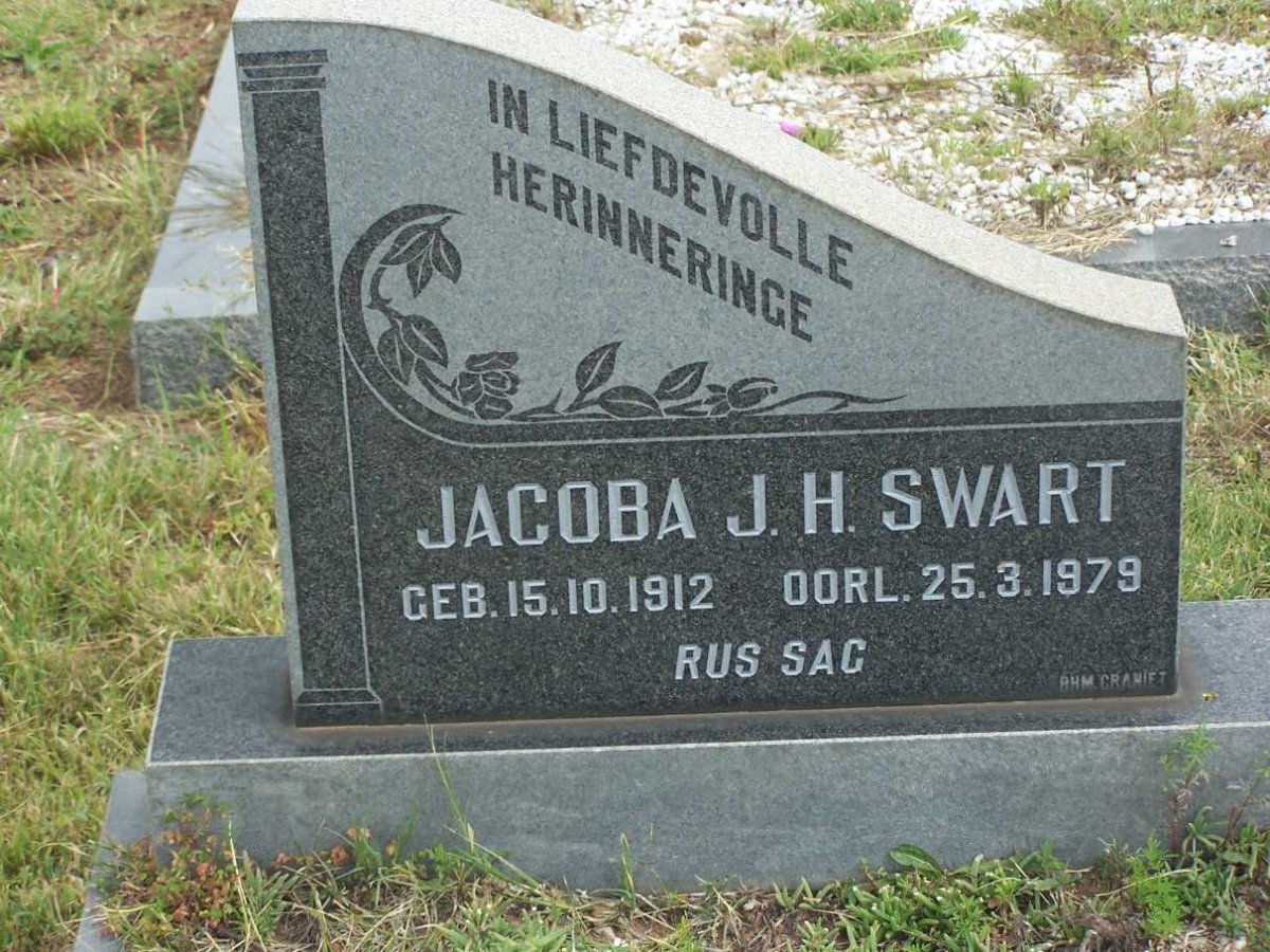 SWART Jacoba J. H. 1912-1979