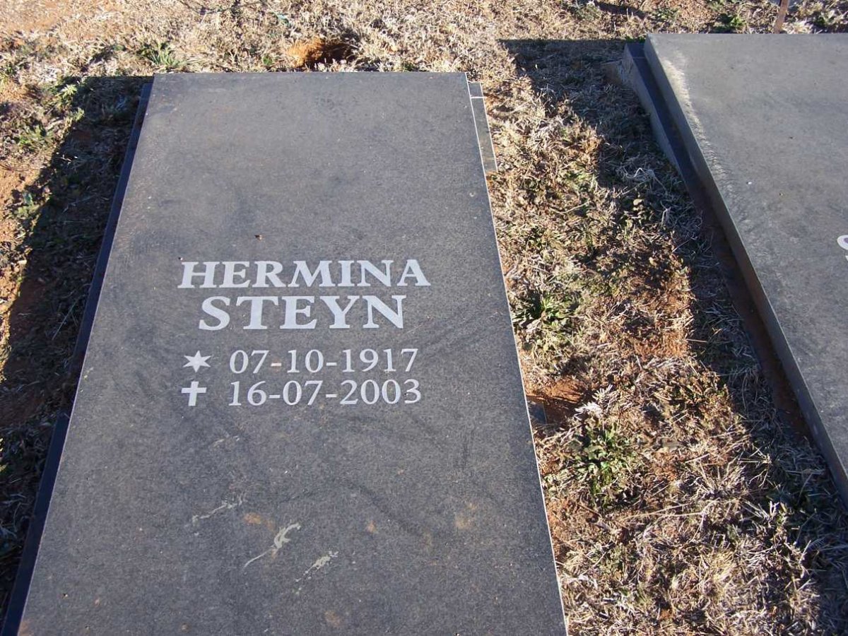 STEYN Hermina 1917-2003