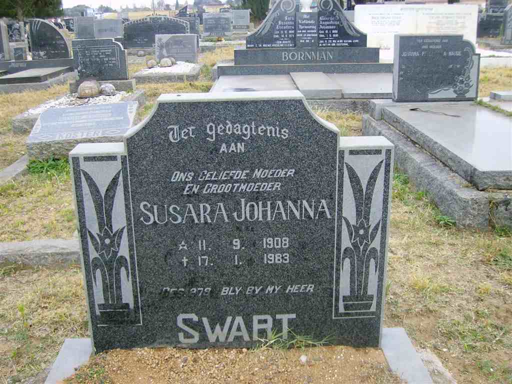 SWART Susara Johanna 1908-1983