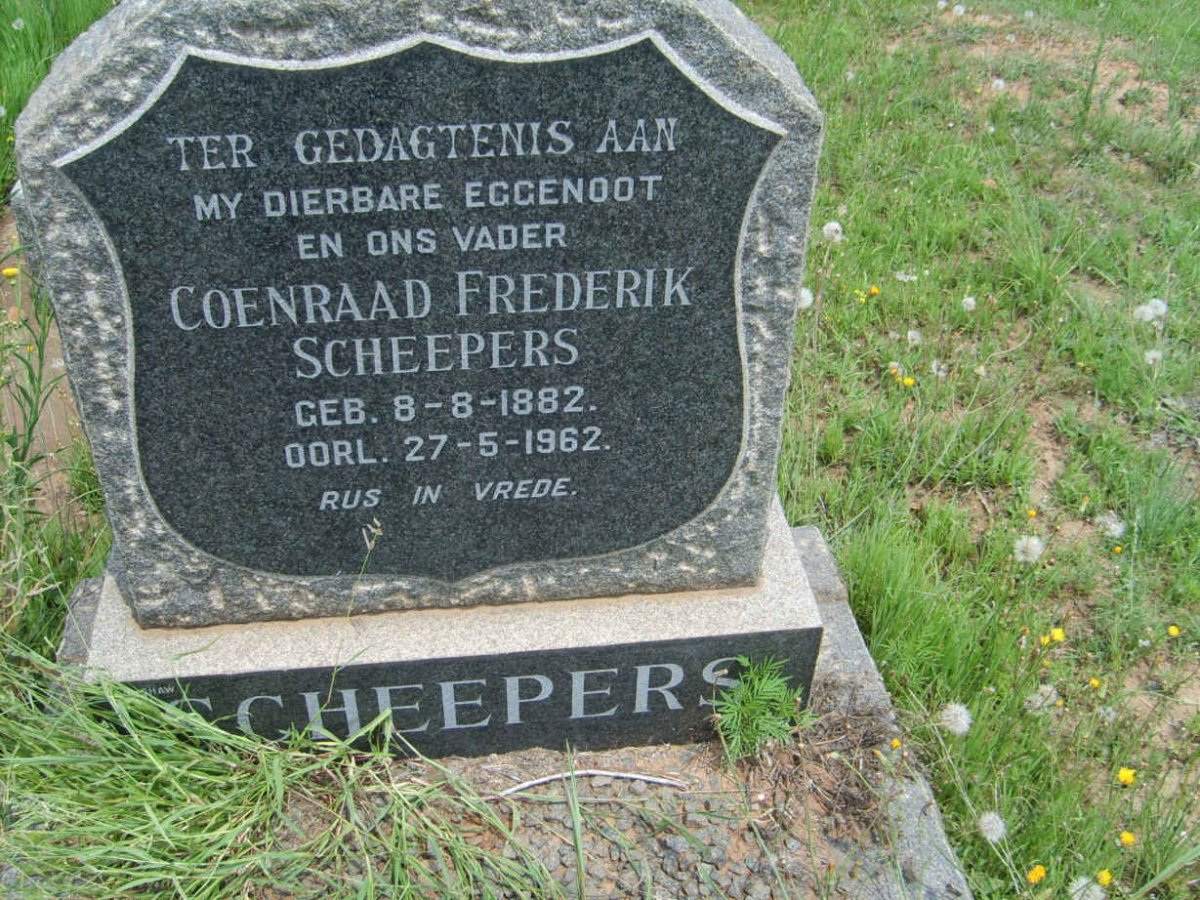 SCHEEPERS Coenraad Frederik 1882-1962