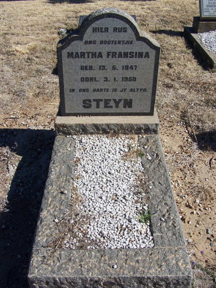 STEYN Martha Fransina 1947-1950