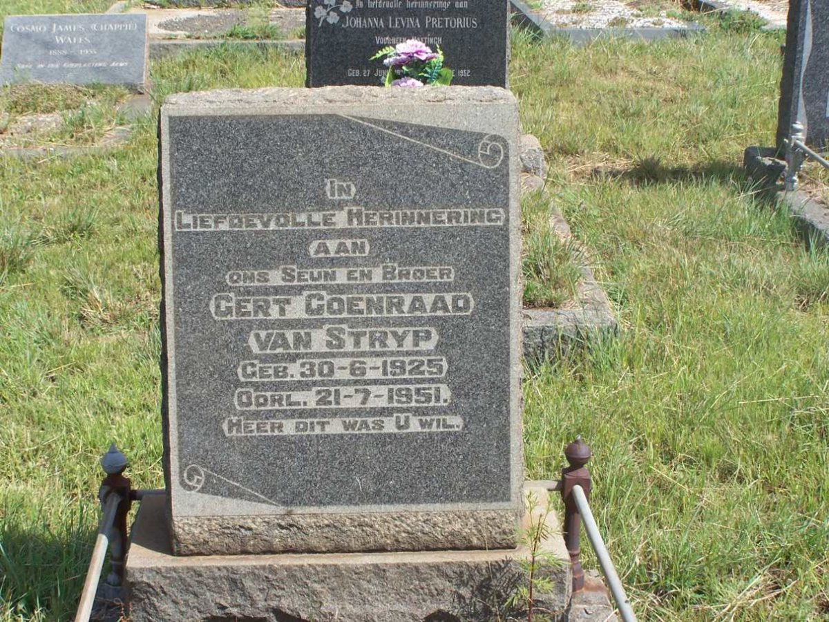 STRYP Gert Coenraad, van 1925-1951