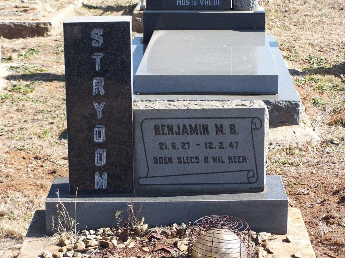 STRYDOM Benjamin M.B. 1927-1947