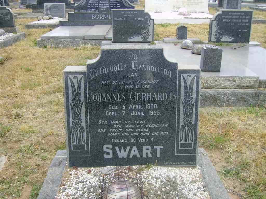 SWART Johannes Gerhardus 1900-1955