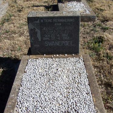 SWANEPOEL Maria Johanna Catharina 1962-1962