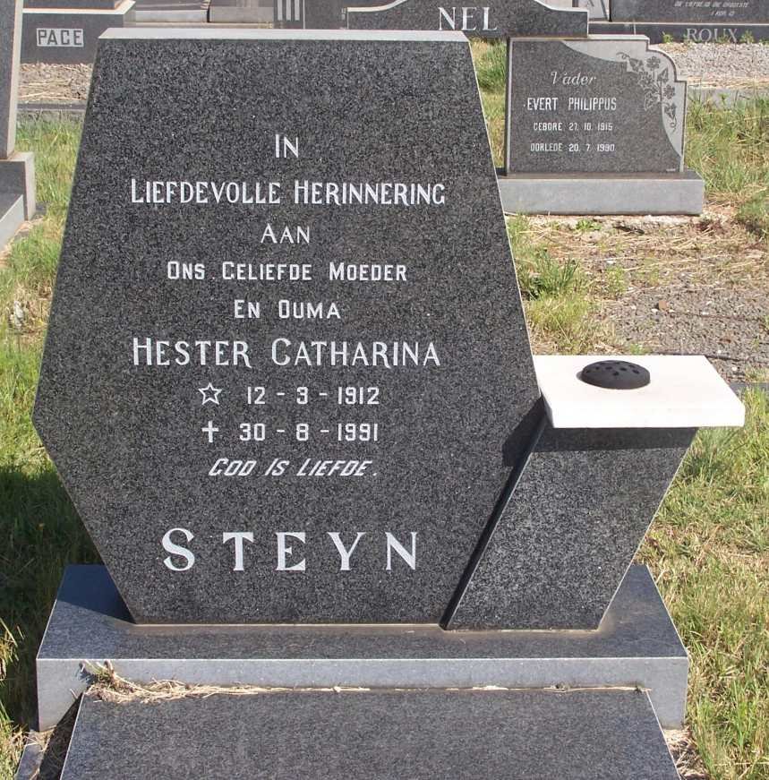 STEYN Hester Catharina 1912-1991