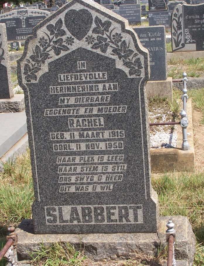 SLABBERT Rachel 1915-1950