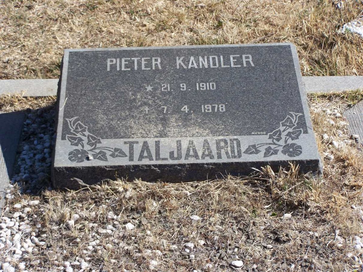 TALJAARD Pieter Kandler 1910-1978