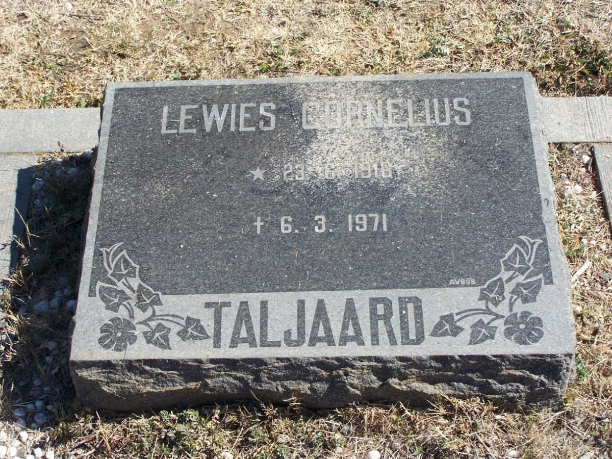 TALJAARD Lewies Cornelius 1916-1971