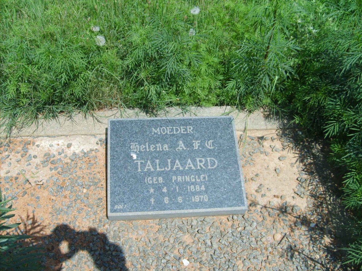 TALJAARD Helena A.F.C. nee PRINGLE 1884-1970