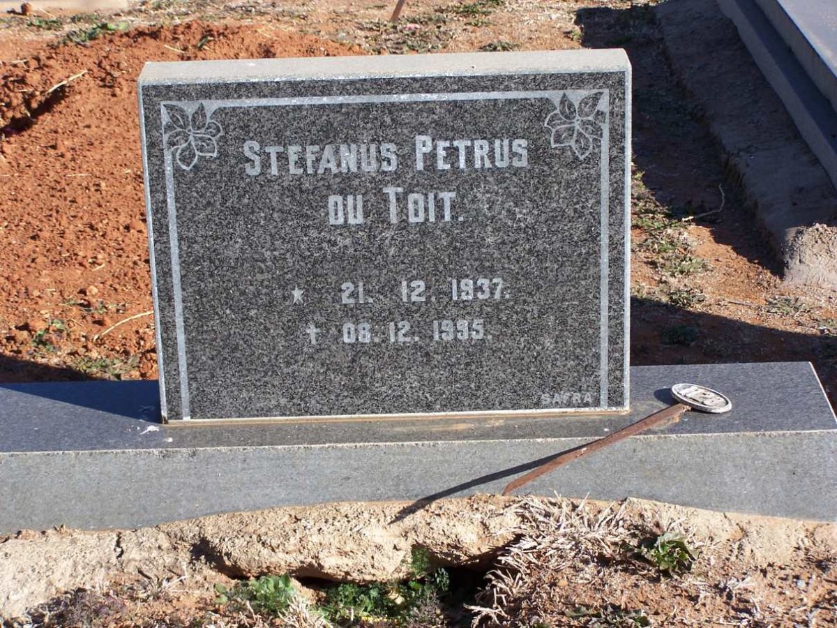 TOIT Stephanus Petrus, du 1937-1995
