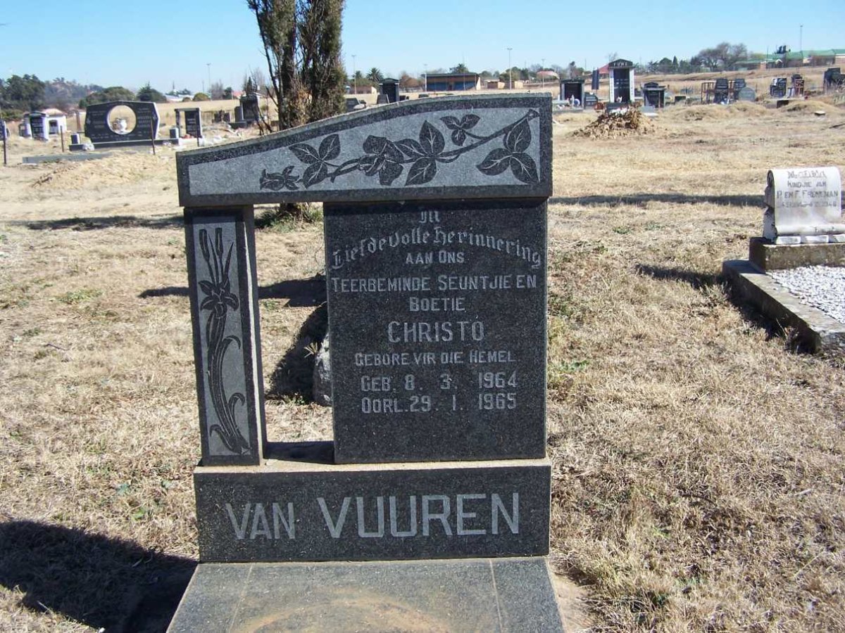 VUUREN Christo, van 1964-1965