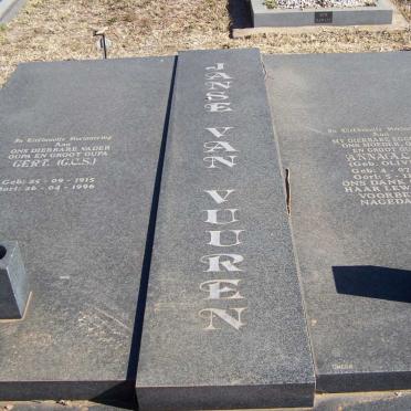 VUUREN G.C.S., Janse van  1915-1996 &amp; A.C.M. OLIVIER 1915-1995