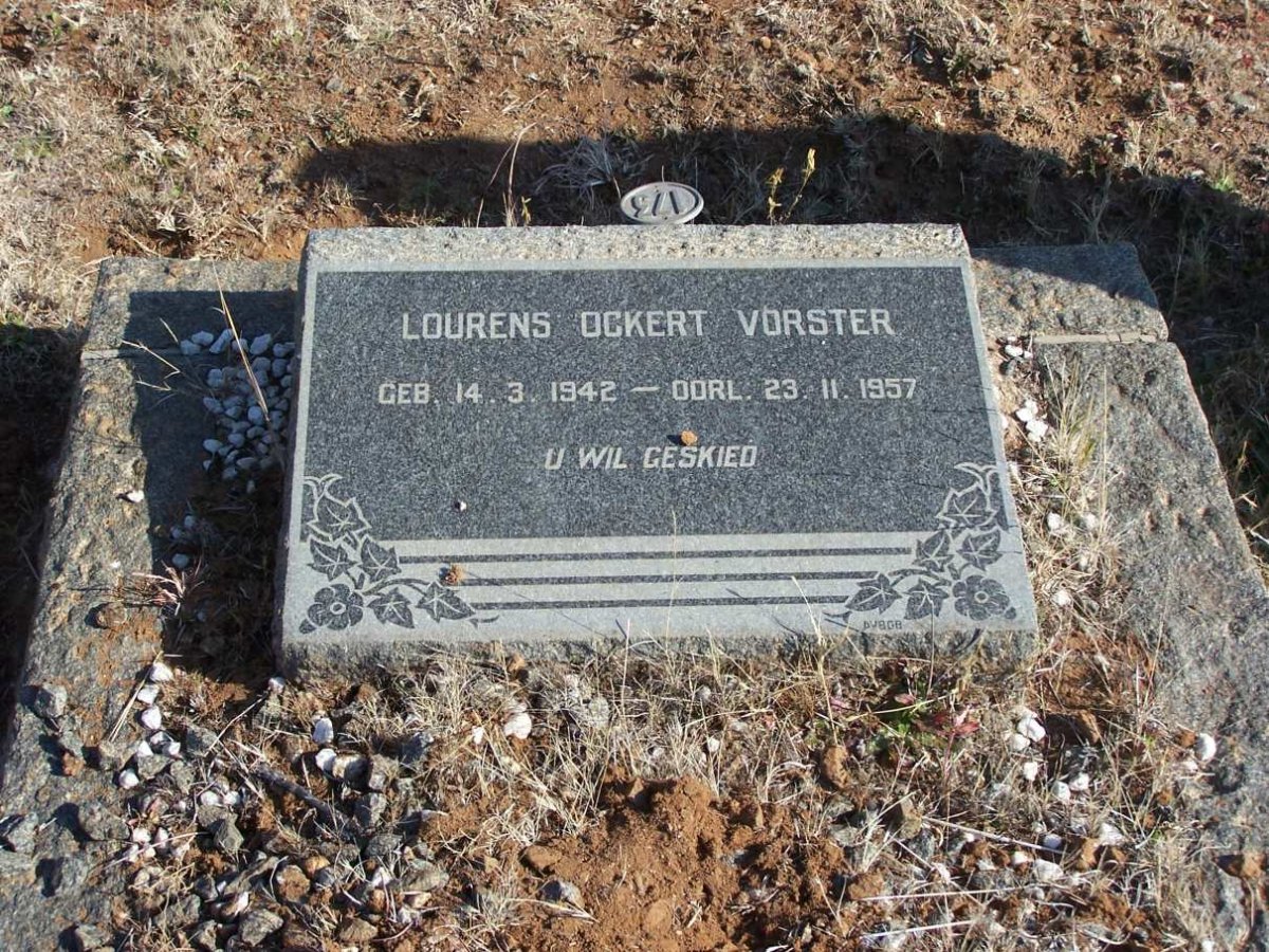 VORSTER Lourens Ockert 1942-1957