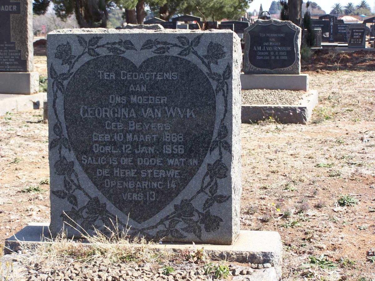 WYK Georgina, van nee BEYERS 1868-1956