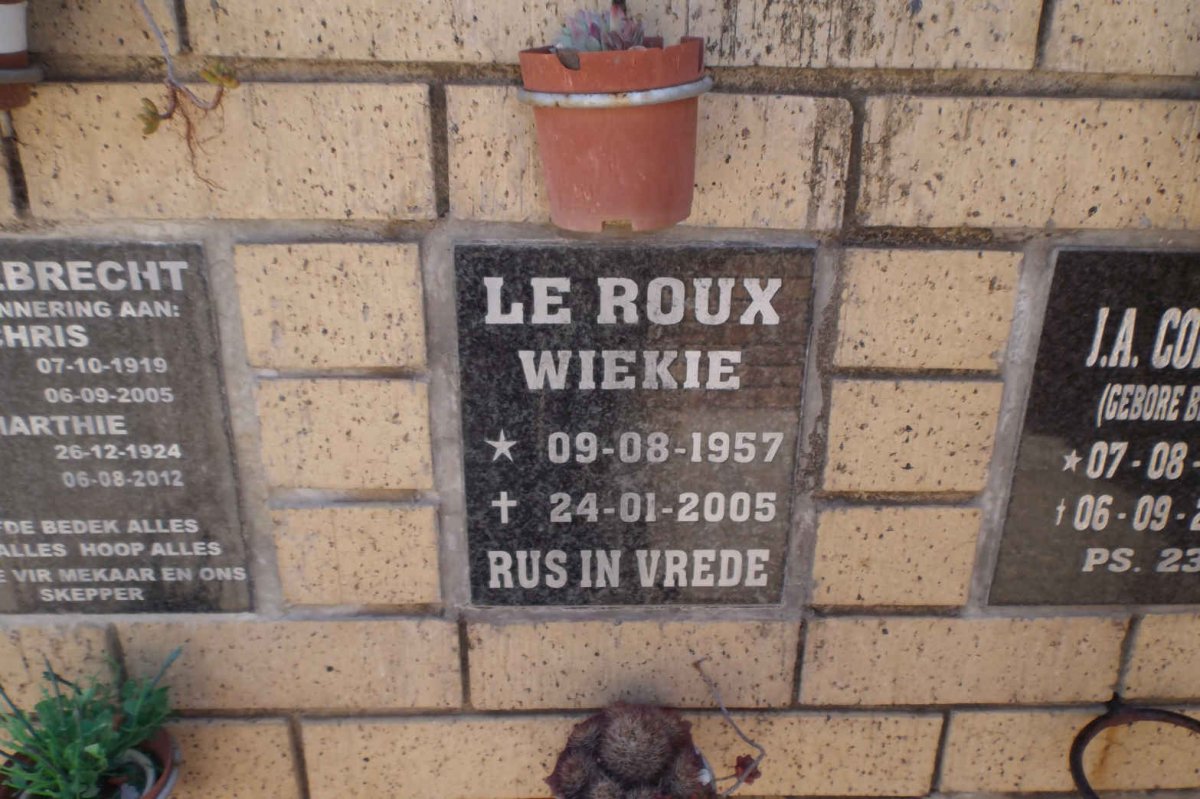 ROUX Wiekie, le 1957-2005