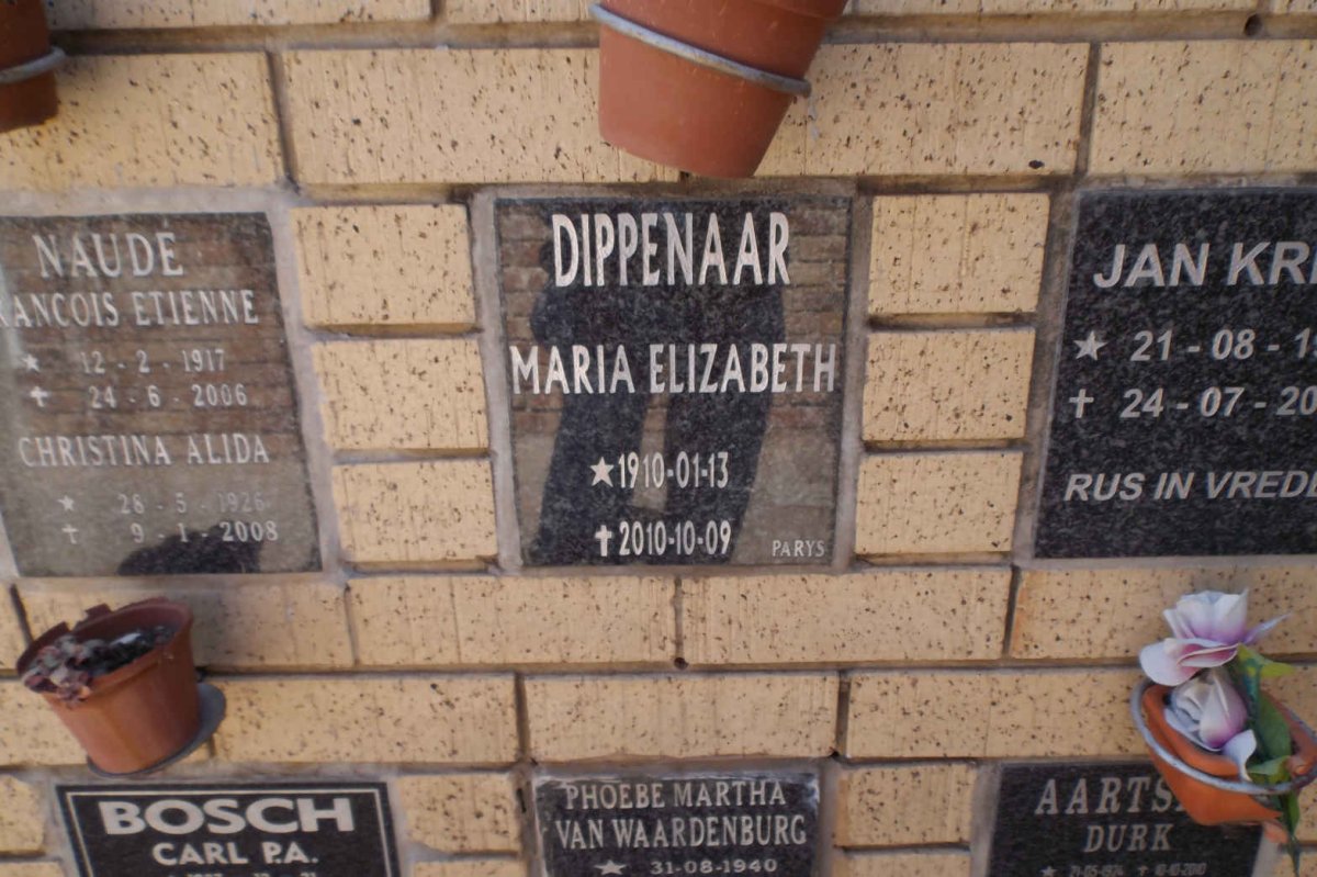 DIPPENAAR Maria Elizabeth 1910-2010