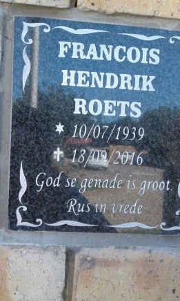ROETS Francois Hendrik 1939-2016