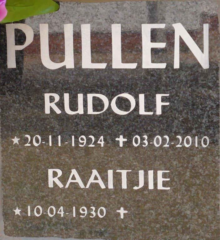 PULLEN Rudolf 1924-2010 &amp; Raaitjie 1930-