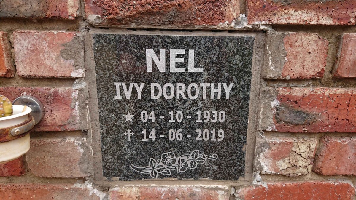 NEL Ivy Dorothy 1930-2019