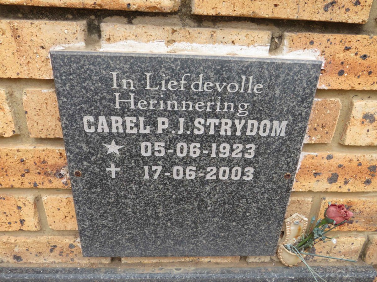 STRYDOM Carel P.J. 1923-2003