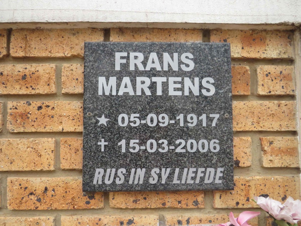 MARTENS Frans 1917-2006