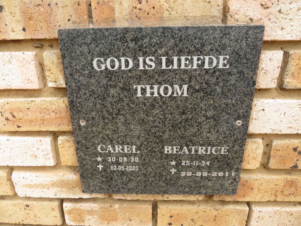 THOM Carel 1930-2020 & Beatrice 1934-2011