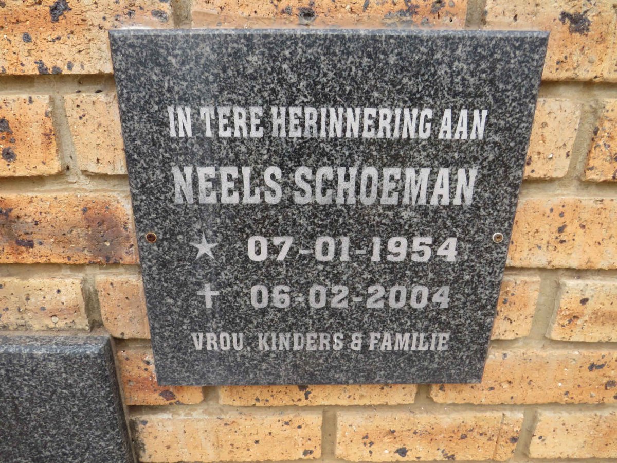 SCHOEMAN Neels 1954-2004
